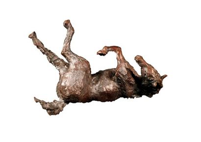 KALITVENTZEFF Véronique "Première prairie", XXIe, sujet en bronze patiné, monogrammé...