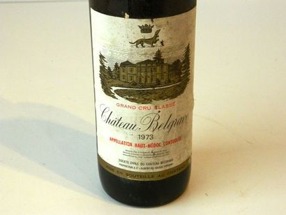 BORDEAUX (HAUT-MÉDOC), rouge Château Belgrave 1973, 1 bouteille [étiquette altérée,...