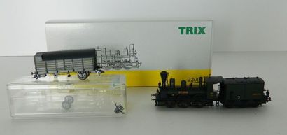 null TRIX 22006, locomotive Reihe B VI 130 des K.Bay.Sts.B, tender 3 axes, digital...