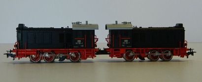 null MÄRKLIN 3346, locomotive diesel noire en double traction, série 236 406-5 de...