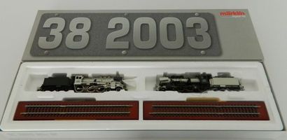null MÄRKLIN 00380, rare set "Metall Technologie Edition" comprenant : 2 locomotives...