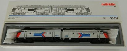 null MÄRKLIN 33621, motrice diesel EMD F7 Amtrak en deux éléments, année 1997, série...