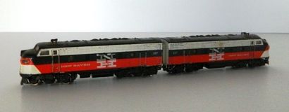 null MÄRKLIN Hamo (2 rails, courant continu), locomotive double New Haven en blanc,...