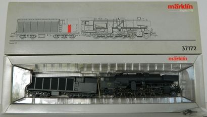 null MÄRKLIN 37172, locomotive 150, série 27 de la SNCB (ex BR 52) en noir, tender...