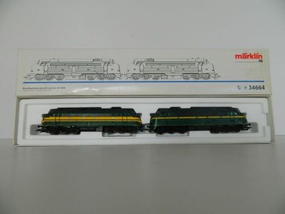 null MÄRKLIN 34664, locomotives diesel en double traction, séries 202 et 203 de la...