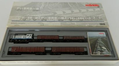 null MÄRKLIN 2848, set Compagnie des Ciments belges (CCB) avec locomotive 215 (MB)...