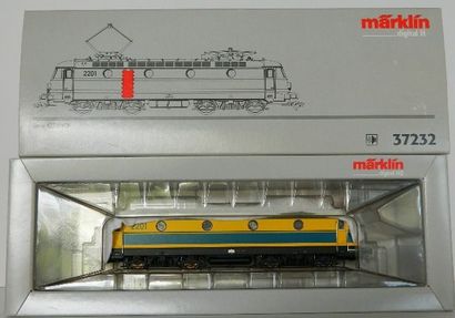 null MÄRKLIN 37232, motrice, série 2201 de la SNCB en bleu et jaune, digital (MB...