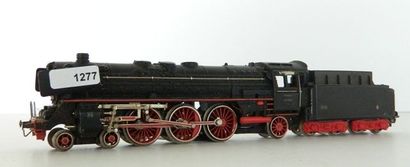 null MÄRKLIN 3048, locomotive à vapeur 231 noire, série 01 097, tender 3048 à 4 axes,...