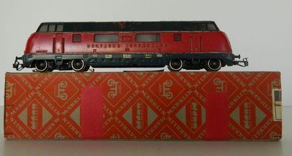 null MÄRKLIN 3021, locomotive diesel V200006 "Deutsche Bundesbahn" en rouge et gris,...