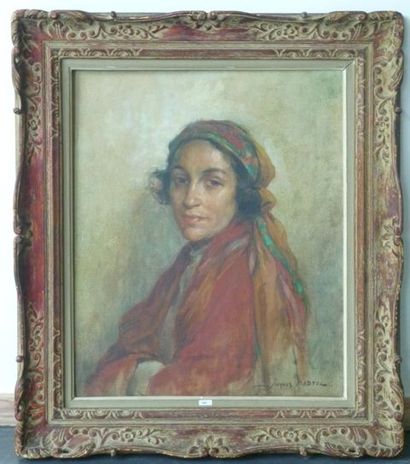 MADYOL Jacques (1871-1950) "La Gitane", XXe, huile sur toile, signée en bas à droite...
