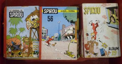 null Le journal de Spirou, ensemble de 19 albums reliés par l'éditeur : n° 13, 19,...