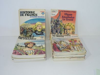 null Lot de 48 fascicules : "Histoire de France en bandes dessinées", Larousse, n°...