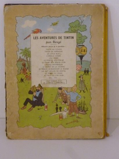 null HERGÉ, REMI Georges dit (1907-1983), Les Aventures de Tintin, "Au pays de l’or...