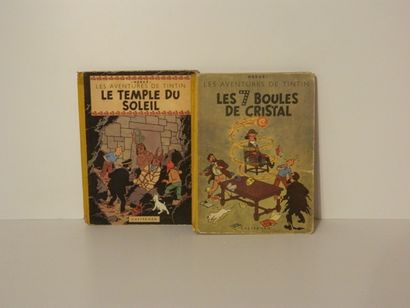 null HERGÉ, REMI Georges dit (1907-1983), Les Aventures de Tintin, "Les 7 boules...