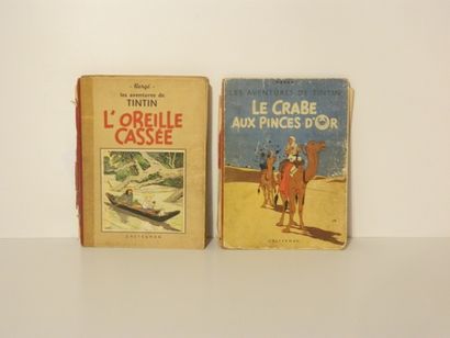 null HERGÉ, REMI Georges dit (1907-1983), Les Aventures de Tintin, "L'Oreille cassée",...