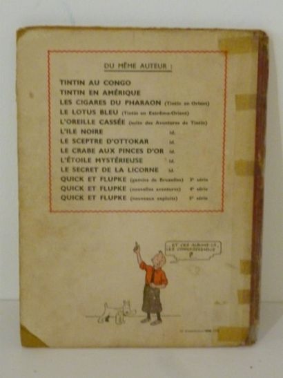 null HERGÉ, REMI Georges dit (1907-1983), Les Aventures de Tintin, "Le Secret de...