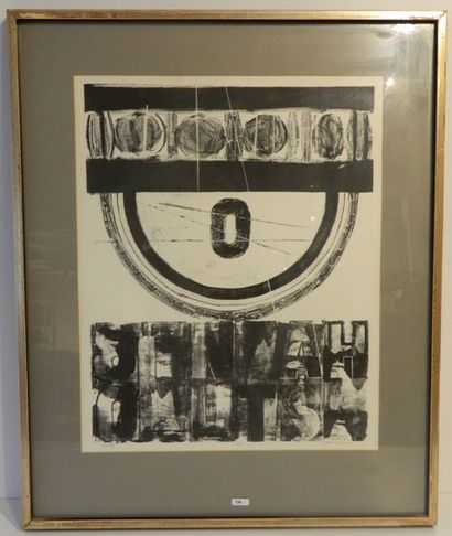 BOLLES John M. "Composition abstraite", 1964, estampe, signée en bas à droite, datée...