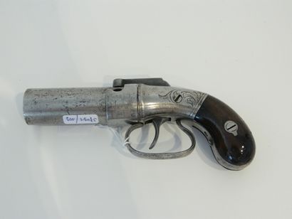 ETATS-UNIS Revolver à gros canon cylindrique de six coups, XIXe, marqué [New York...