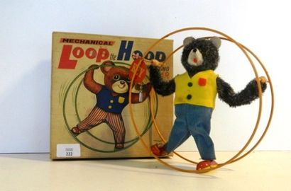 null ALPS JAPAN, Loop the Hoop, whirling Bear, mechanical, en boîte [très bon ét...