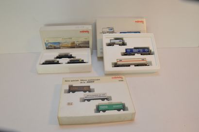 null MÄRKLIN, 3 sets, série spéciale SNCF : 4787, citerne ETRA - 84421/93702, Simotra...