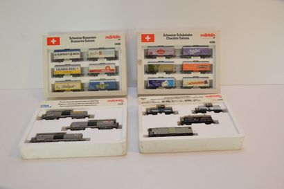 null MÄRKLIN, 4 sets de wagons : 4786, wagons historiques des années 1930 - 4788,...