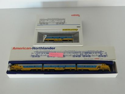 null MÄRKLIN 9255, rare American Northlander en trois éléments "Special Edition",...