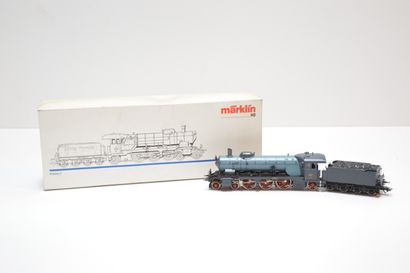 null MÄRKLIN 3511, locomotive à vapeur 231 bleue et noire, classe C, tender 4 axes,...