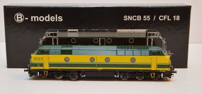 null TMM 2013 Model exclusif, loco diesel belge, BB 5523 en vert à lignes jaunes,...