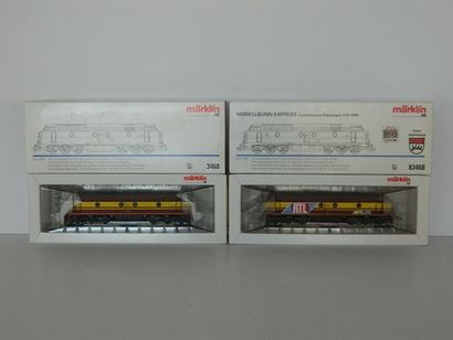 null MÄRKLIN 3468, loco diesel CC 1804 en rouge et jaune des CFL, Delta et digital,...