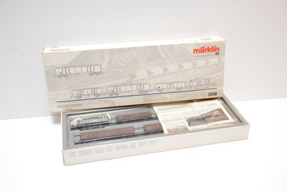 null MÄRKLIN 2848, set compagnie des Ciments belges (CCB) avec locomotive 215 (MB)...