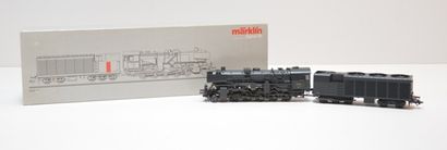 null MÄRKLIN 37172, locomotive belge noire, type 150, tender à 5 axes, série 27 de...