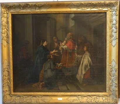 ÉCOLE FLAMANDE - RUBENS Peter Paul (1577-1640) [d'après] "La Visitation" et "La Présentation...