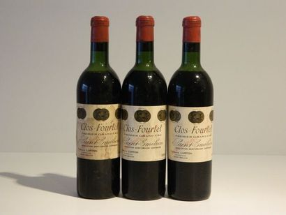 null Bordeaux, Saint-Émilion, trois bouteilles du Clos-Fourtet, Premier Grand Cru...