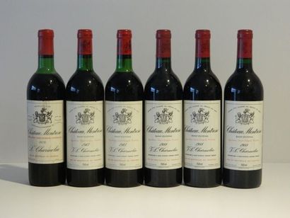 null Bordeaux, Saint-Estèphe, six bouteilles du Château Montrose, Deuxième Grand...