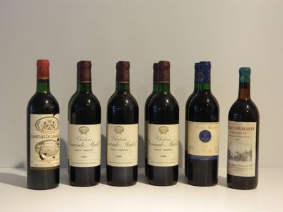 null Bordeaux, Médoc, deux bouteilles des Domaines Barons de Rothschild, rouge, Réserve...