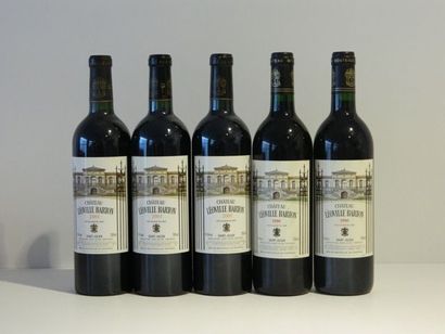 null Bordeaux, Saint-Julien, cinq bouteilles du Château Léoville Barton, Deuxième...