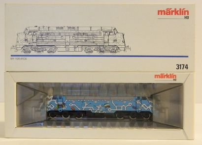 null MÄRKLIN 3174, locomotive diesel CC Y 1126 ATCS des DSB en bleu, sonderserie...