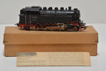 null MÄRKLIN TT800, loco-tender 141 noire [parfait état, en ordre de marche, boîte...