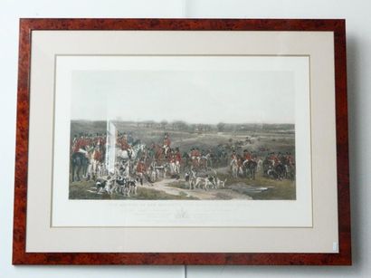 GRANT F. "The Meeting of Her Majesty's Stag Hounds on Ascot Heath", lithographie...
