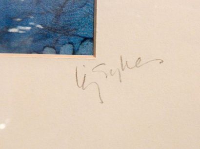 SYKES Elizabeth "Heron over moonlit - Lochindaal", reproduction, signée en bas à...