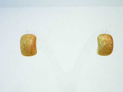 null Paire de boucles d'oreilles en or jaune 18k amati, 10 g env.