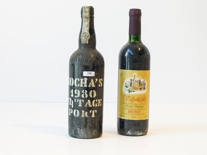 null PORTO, Rocha's Vintage Port, 1980, une bouteille [altérations] ;

on y joint...
