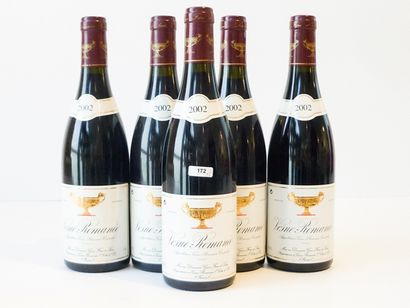 null BOURGOGNE, rouge, Vosne-Romanée, Domaine Gros Frère et Sœur, 2002, cinq bouteilles...