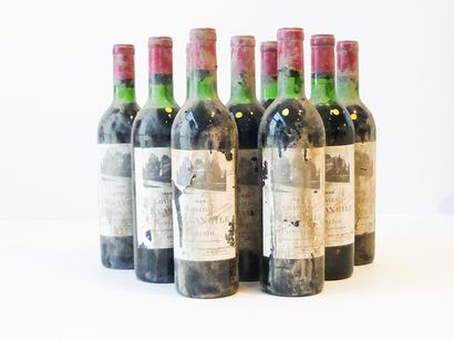 null BORDEAUX (POMEROL), rouge, Château L'Évangile, 1968, neuf bouteilles [altérations,...