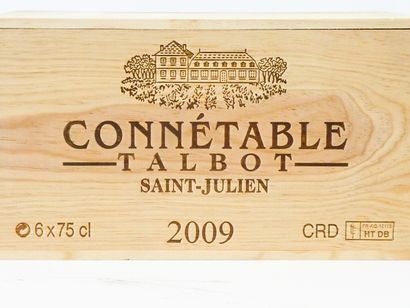 null BORDEAUX (SAINT-JULIEN), rouge, Connétable Talbot, 2009, six bouteilles en caisse...