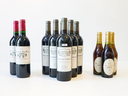 null BORDEAUX (SAINT-ÉMILION), rouge, bel ensemble de huit bouteilles [étiquettes...