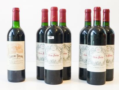 null BORDEAUX (SAINT-ÉMILION), rouge, ensemble de sept bouteilles :

Château Vieux...