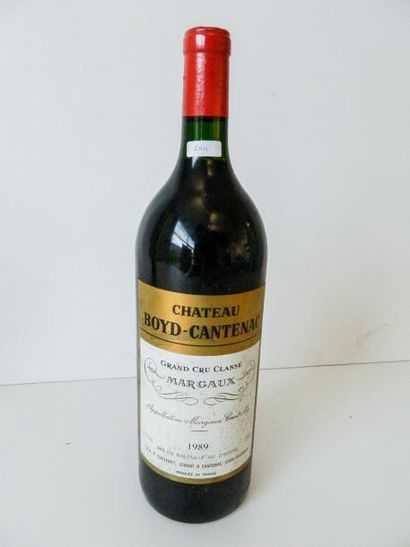 null BORDEAUX (MARGAUX), rouge, Château Boyd-Cantenac, 1989, un magnum.