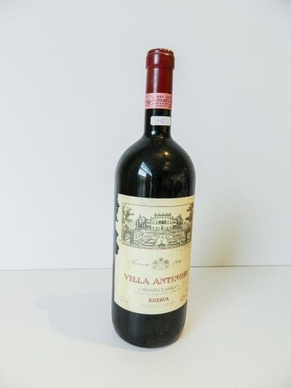 null ITALIE (CHIANTI CLASSICO), rouge, Villa Antinori, 1990, un magnum [étiquette...