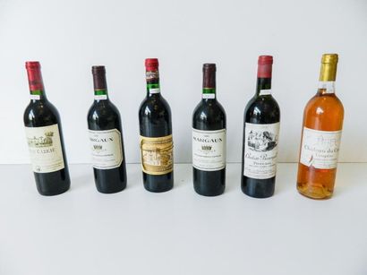 null BORDEAUX, ensemble de six bouteilles :
(SAINT-JULIEN), rouge, Château Ducru-Beaucaillou,...